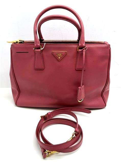 PRADA SAFFIANO GALLERIA PINK 2WAY W/O STRAP 